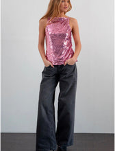 Load image into Gallery viewer, Damske Vest Top-Pink Sequin