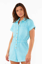 Load image into Gallery viewer, Cannon Romper - Spring Blue Denim