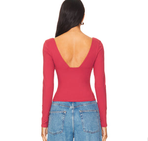 Duo Corset L/S - Earth Red