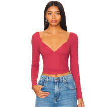 Load image into Gallery viewer, Duo Corset L/S - Earth Red