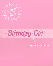 Load image into Gallery viewer, Pink Birthday Girl Sash, Party Accessory, Bday Gift